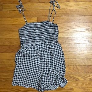 Urban outfitters “out from under” gingham romper
